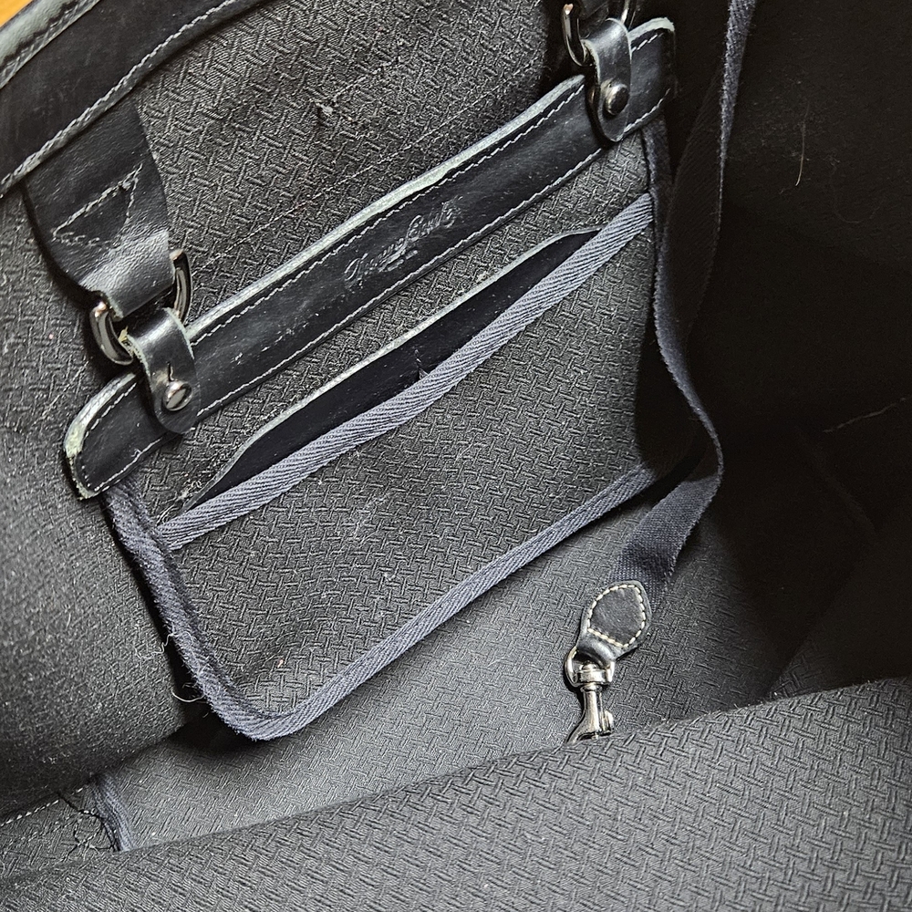 Dooney & Bourke Black and Cream Tote - Picture 6 of 10